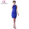 Grace Karin Sexy Fashion Satin Short Royal Blue Cocktail Dresses CL2017